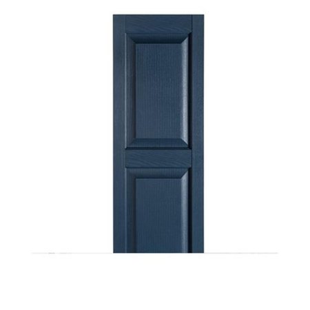 MR MXYZPTLK Perfect Shutters IR521547004 Premier Raised Panel Exterior Decorative Shutters; Bedford Blue - 15 x 47 in. IR521547004